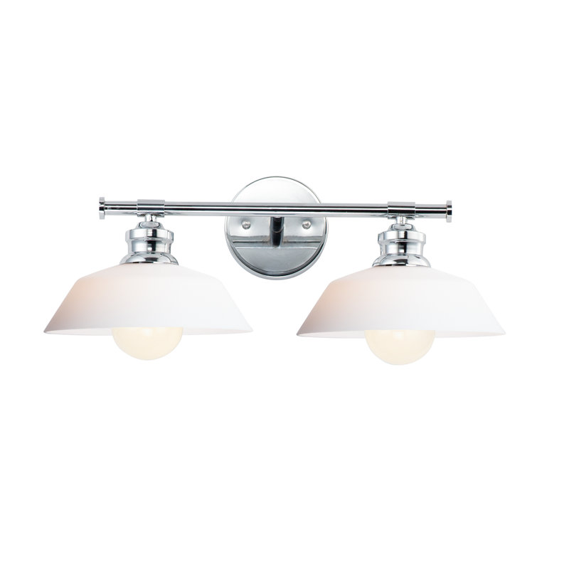 Latitude Run Luling 2 Light Dimmable Polished Chrome Vanity Light Wayfair