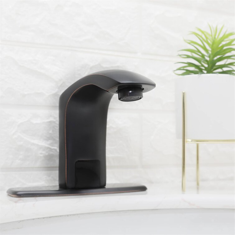 Cold&Hot Automatic Hands Touch Free Sensor Basin Faucet Bathroom Brass Sink Tap 