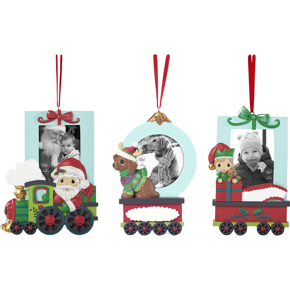 train ornament set