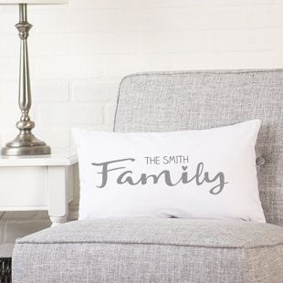 Monogram Pillows You Ll Love Wayfair Personalized Family Lumbar Pillow