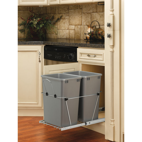 Double Trash Bin Cabinet Wayfair