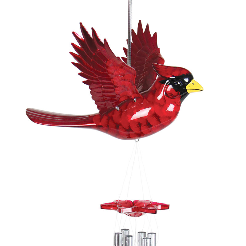 Exhart Windywings Cardinal Wind Chime Reviews Wayfair Exhart Windywings Cardinal Wind Chime