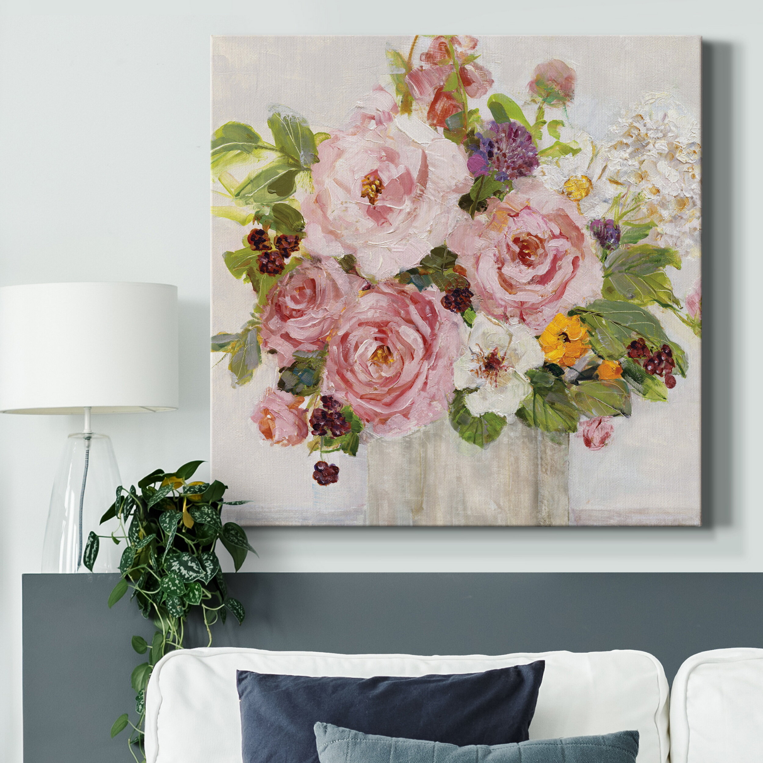 Winston Porter Becoming Blush I - Wrapped Canvas | Wayfair