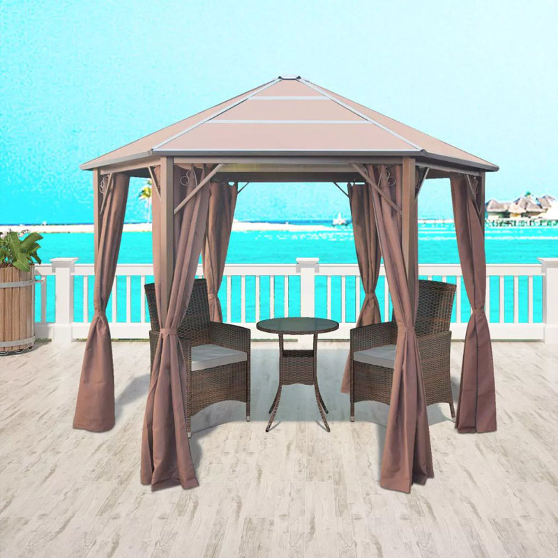 Garten Living 300 cm x 250 cm Terrassenpavillon Botello