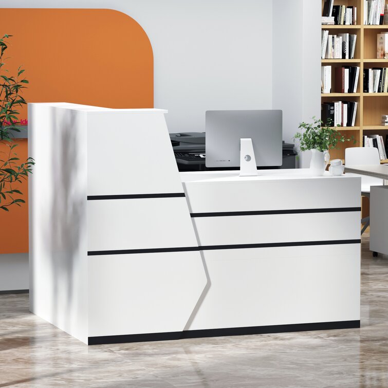 l shaped reception desk for sale