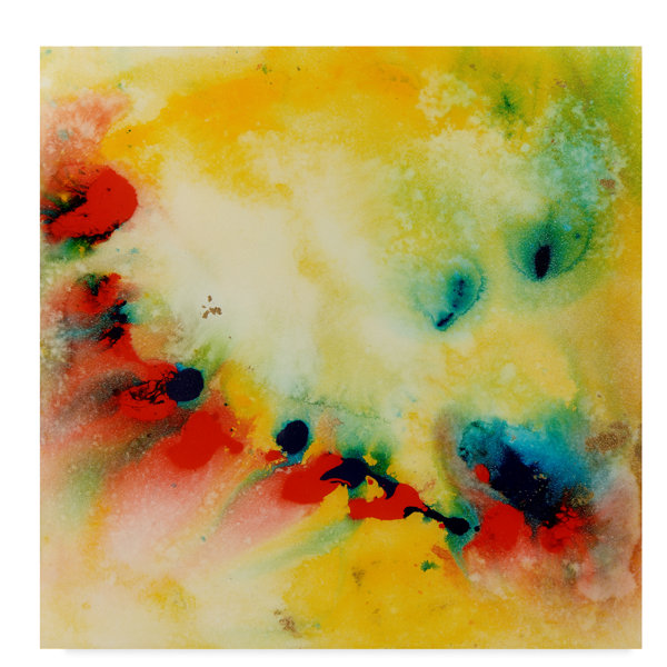 Trademark Art A Walk On The Beach Abstract Acrylic Painting