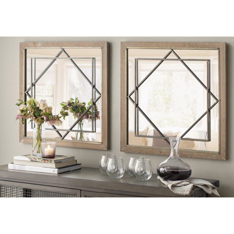 Kenison Burnet Gateway Rustic Distressed Accent Mirror Joss Main