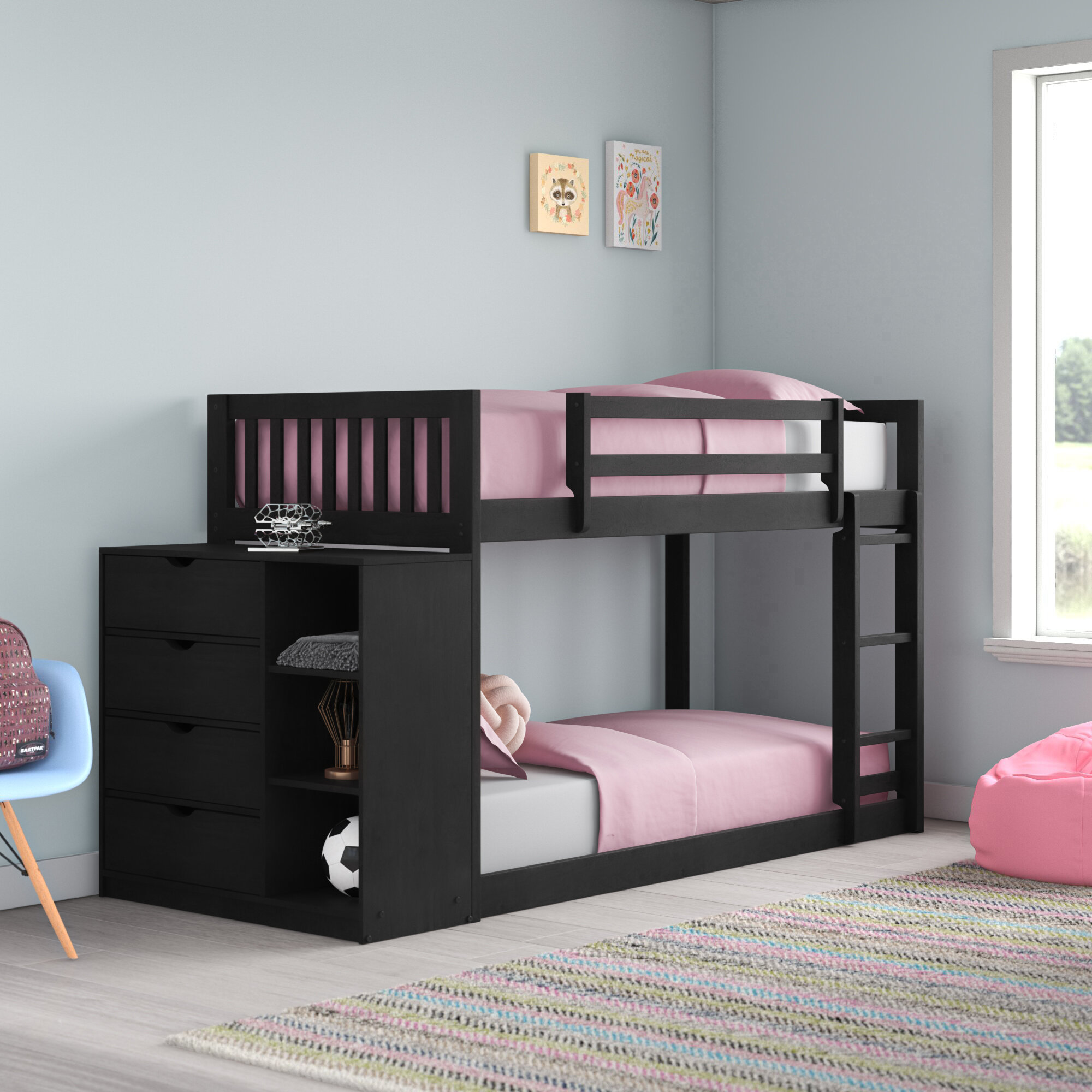 detachable twin over full bunk beds