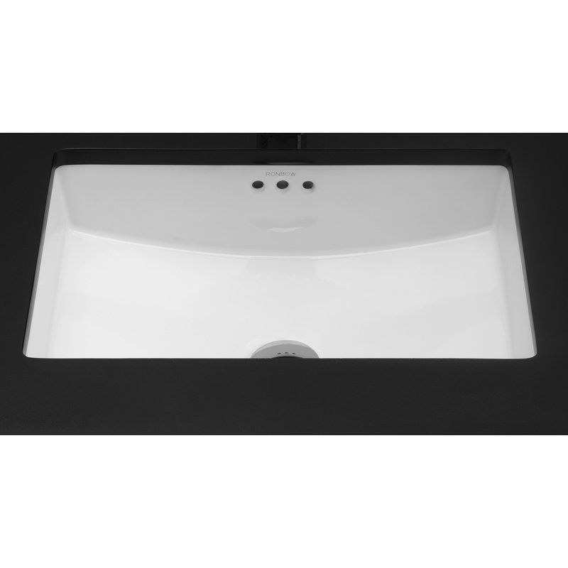 Essence Ceramic Rectangular Undermount Bathroom Sink With Overflow Essence Ceramic Rectangular Undermount Bathroom Sink With Overflow