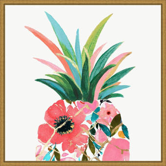 Latitude Run Green Bathroom Ii By Farida Zaman Floater Frame Painting Print On Canvas Wayfair