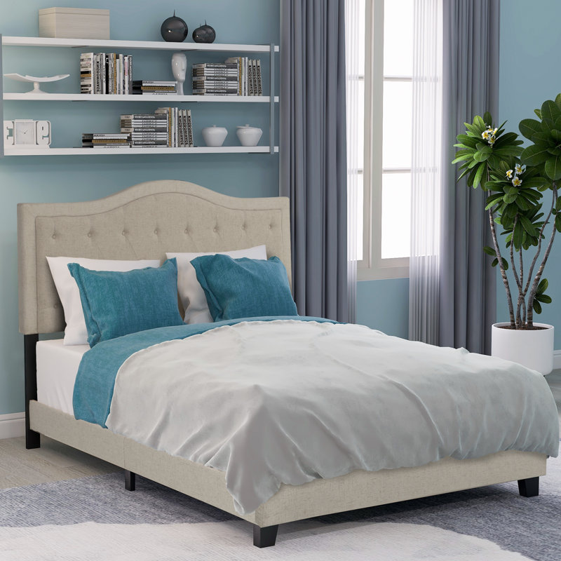Red Barrel Studio Campisano Queen Upholstered Low Profile Platform Bed Wayfair