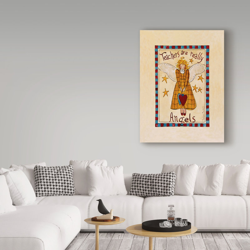 Astoria Grand Teaching Angel Acrylic Painting Print On Wrapped