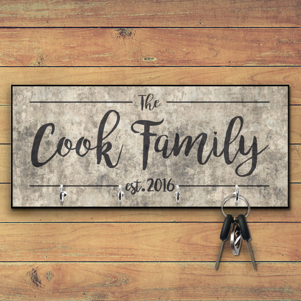 4 Wooden Shoes 11 X 5 X 0 63 Personalized Family Key Hooks Wayfair
