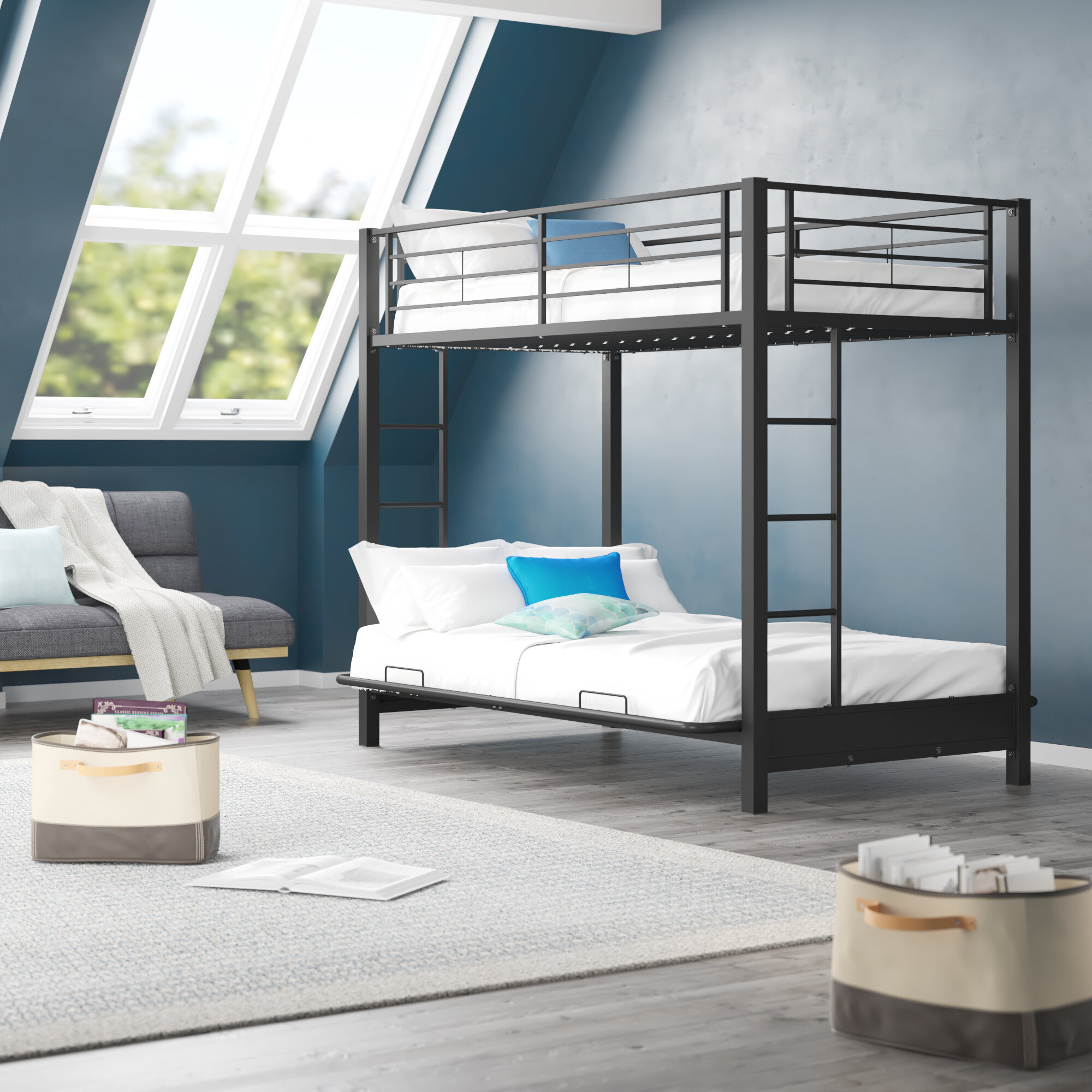 twin over full futon bunk bed