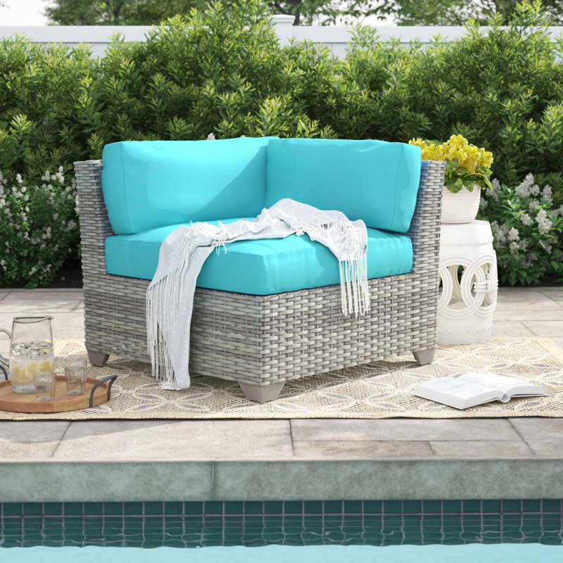 Sol 72 Outdoor Falmouth Corner Patio Chair With Cushions Reviews Wayfair