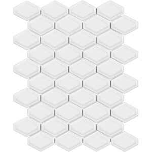 Sail Ceramic/Porcelain Mosaic Tile in Glossy White