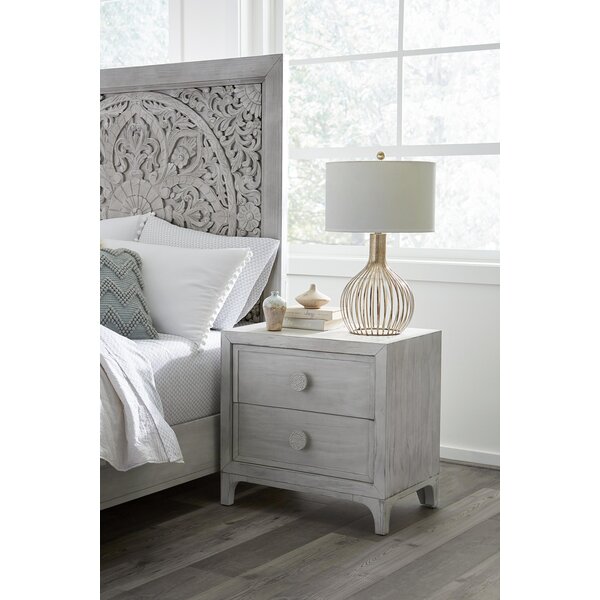 white bohemian nightstand