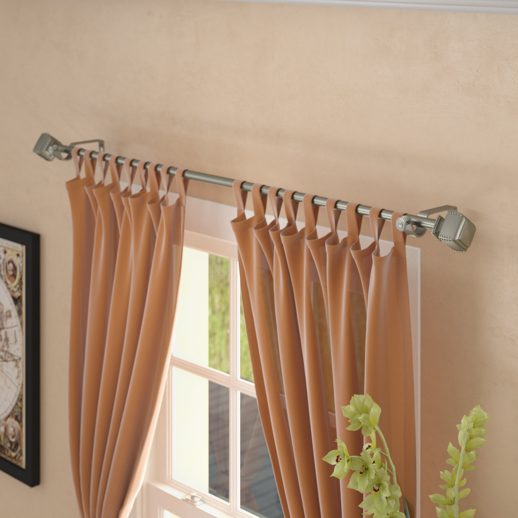 Winston Porter Lebel Curtain Single Rod Reviews Wayfair