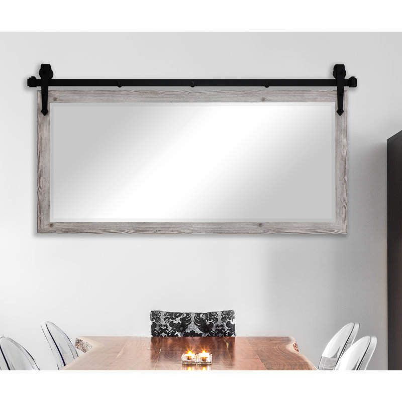 Laurel Foundry Modern Farmhouse Abraham Antique Farmhouse Country Beveled Distressed Bathroom Vanity Mirror Reviews Wayfair