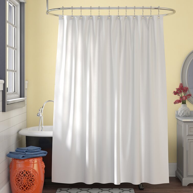 Waterproof Fabric Short Shower Curtain Liner 72" W x 66" H Hotel Quality