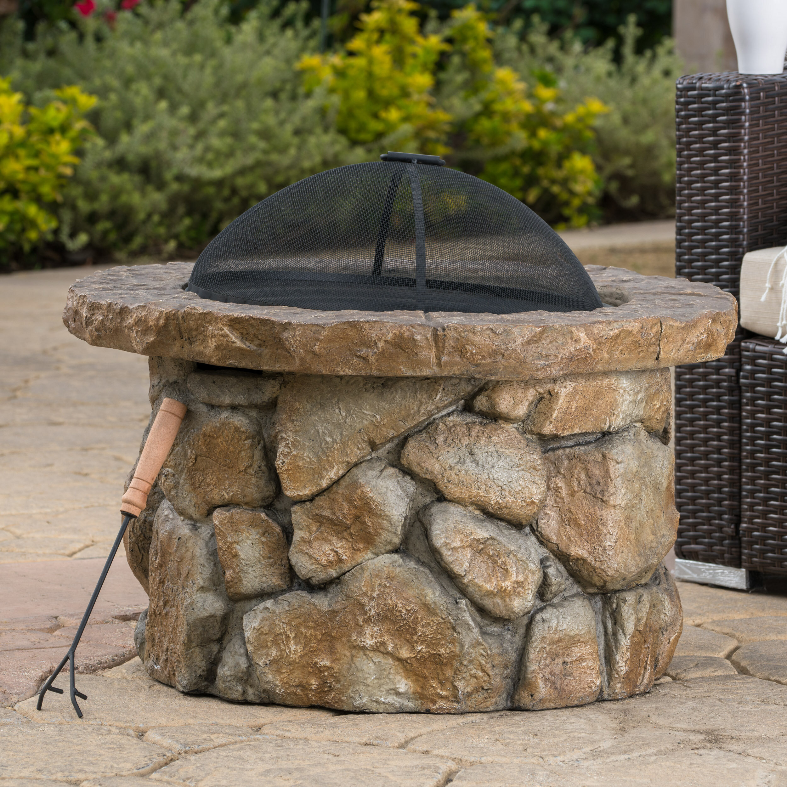 Darby Home Co Wilmot Concrete Wood Burning Fire Pit Reviews