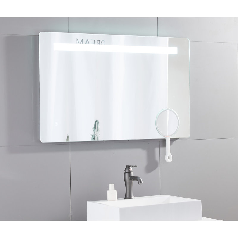 ELLO&ALLO LED Lighted Bathroom/Vanity Wall Mount Mirror ...