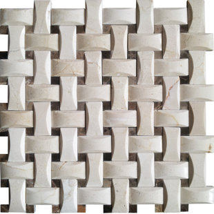 Basketweave Tile You Ll Love Wayfair Crema Basketweave Arched Marble Mosaic Tile In Beige