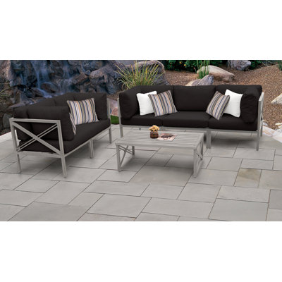 Tk Clics Carlisle Outdoor 6 Piece Sofa Seating Group With Tk Clics Carlisle Outdoor 6 Piece