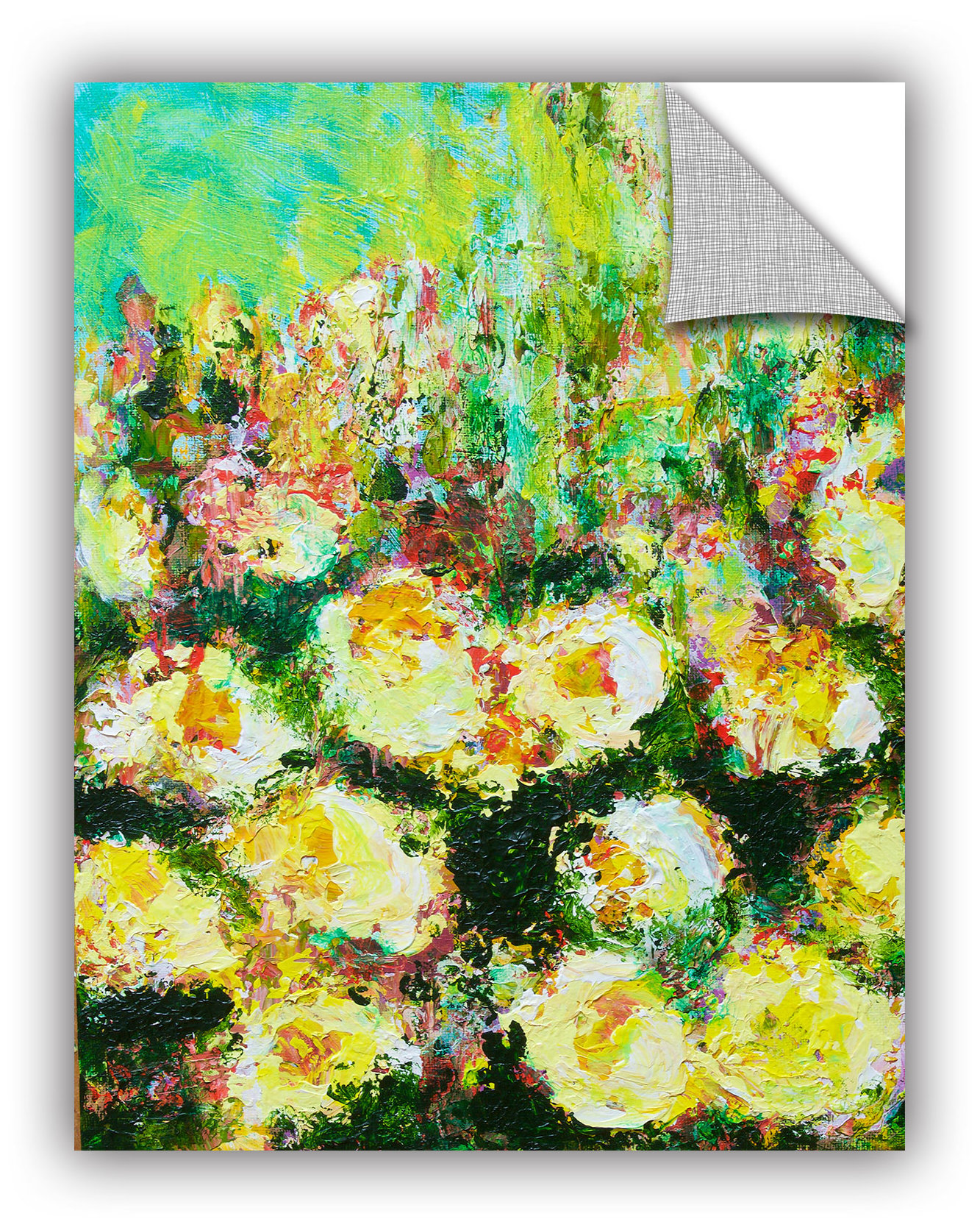 ArtWall Berkeley Rose garden Wall Decal Wayfair