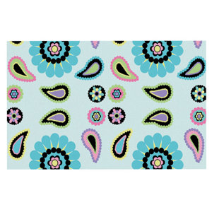 Nina May 'Paisley Candy' Paisley Flower Doormat
