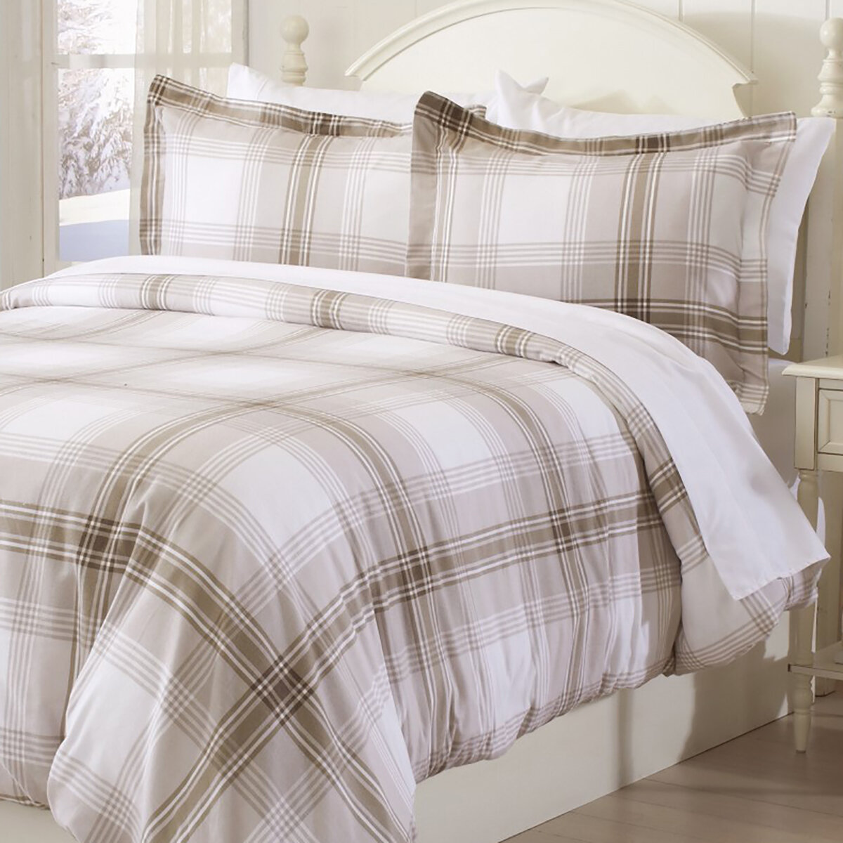 Millwood Pines Gonzalo Extra Soft Printed Flannel Duvet Cover Set