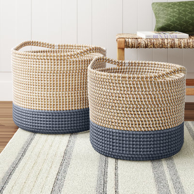 2 Piece Seagrass Basket Set