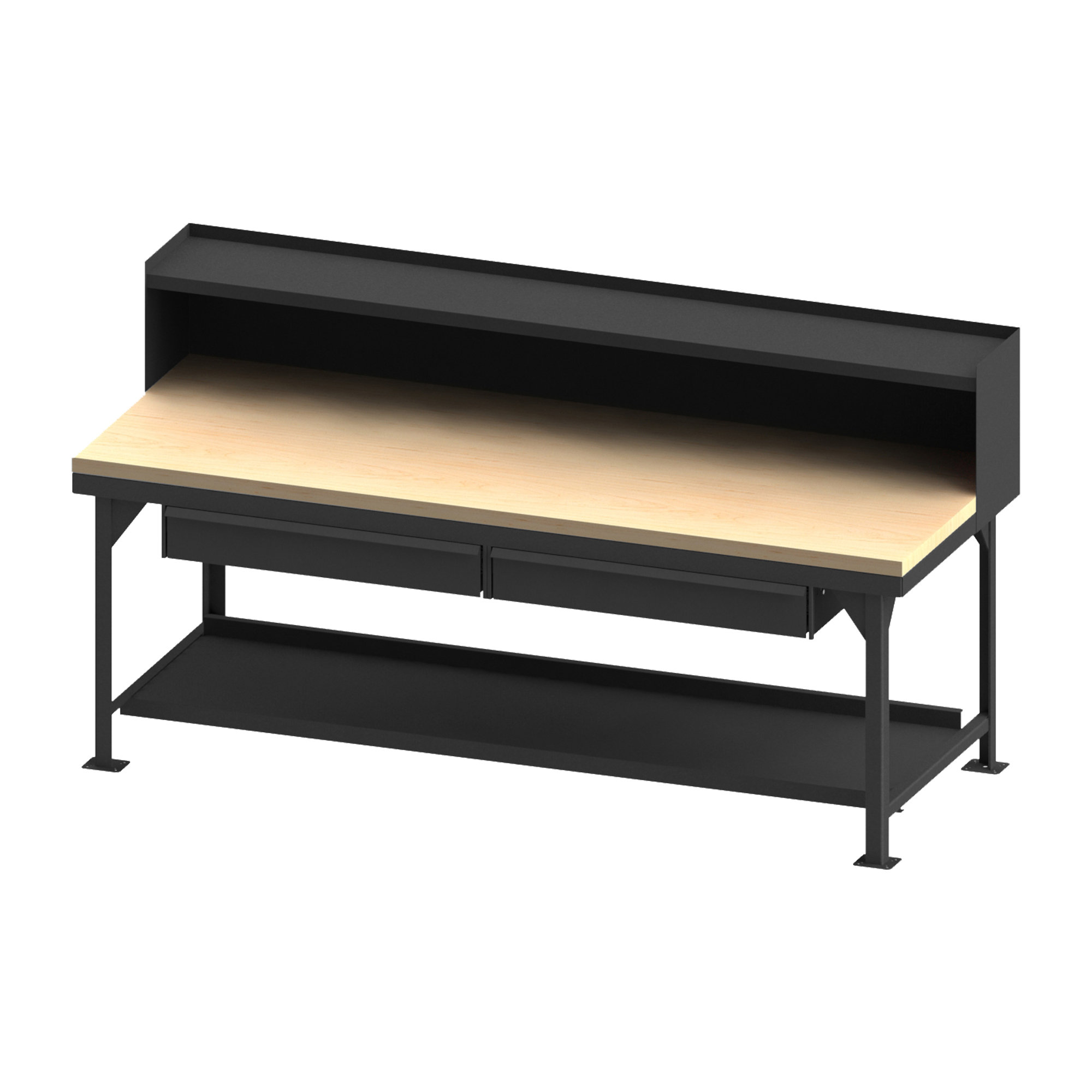 Durham Manufacturing Workbench, Maple Top, 2 Drawers, Riser - Wayfair ...