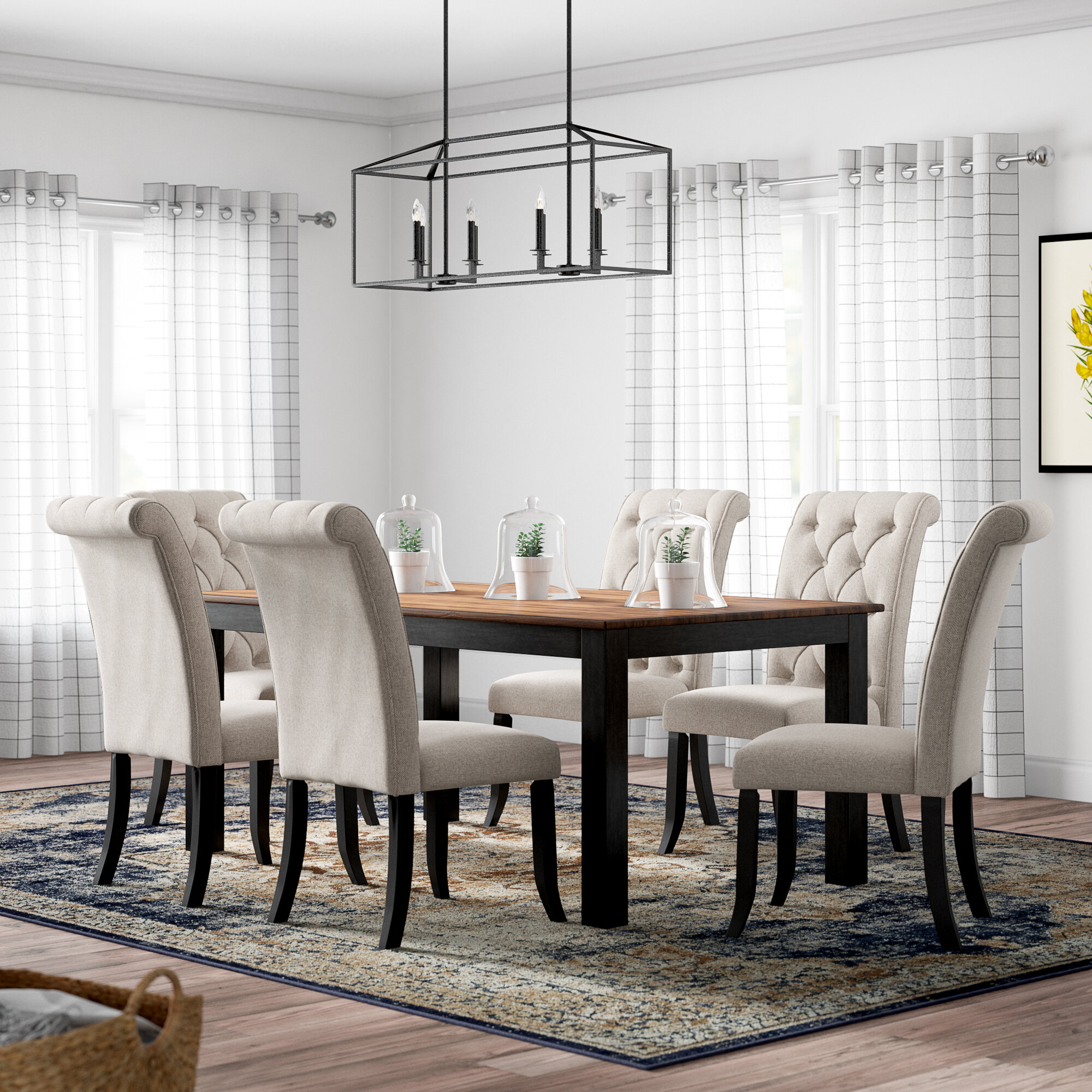 contemporary dining room sets for 6