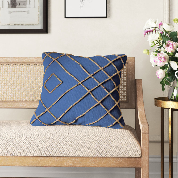 wayfair blue cushions