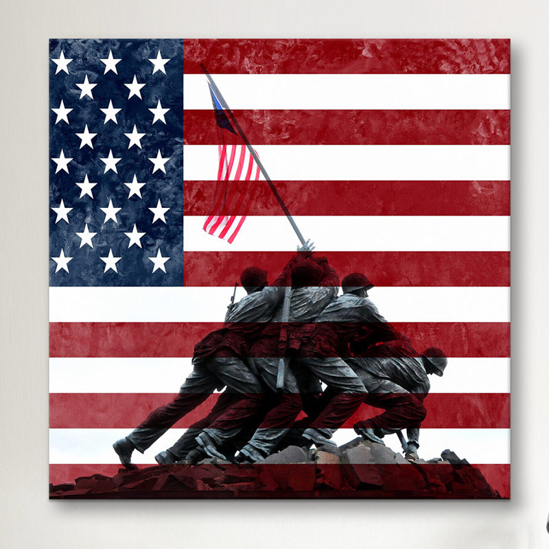 East Urban Home Raising The Flag On Iwo Jima Us Constitution