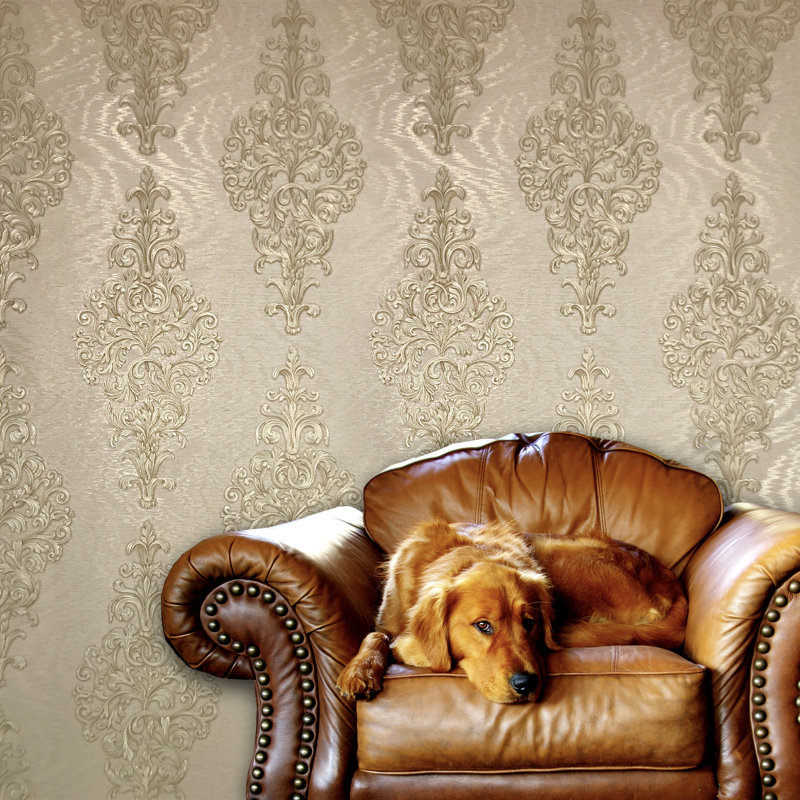 House Of Hampton Cropsey Victorian Vinyl Non Woven Removable