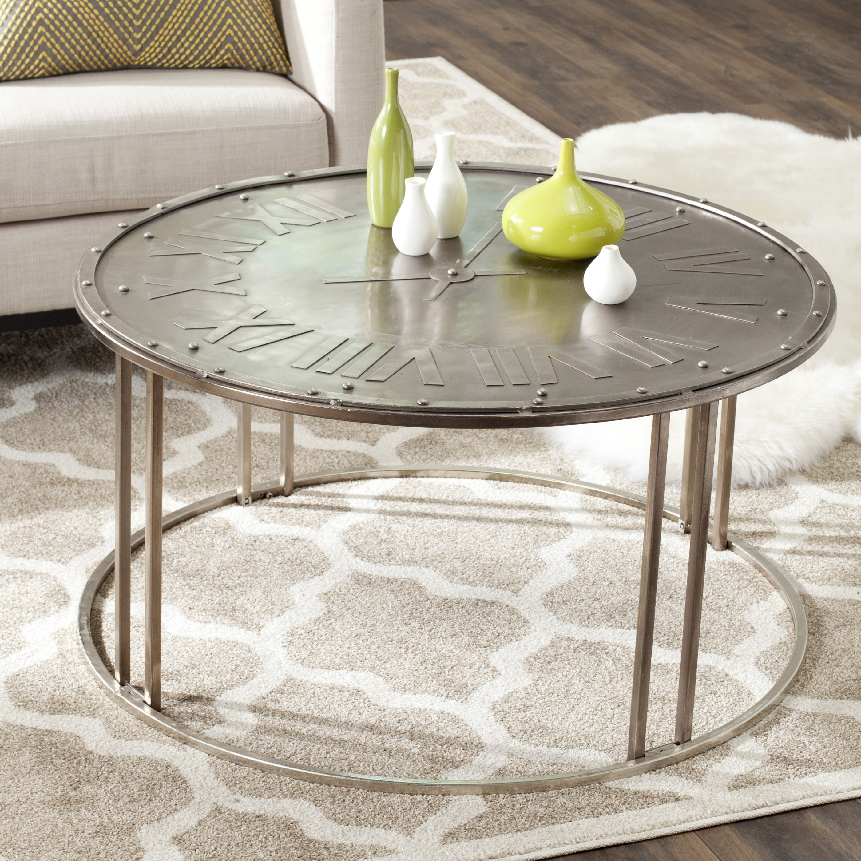 Safavieh Fox Roman Clock Coffee Table Reviews Wayfair