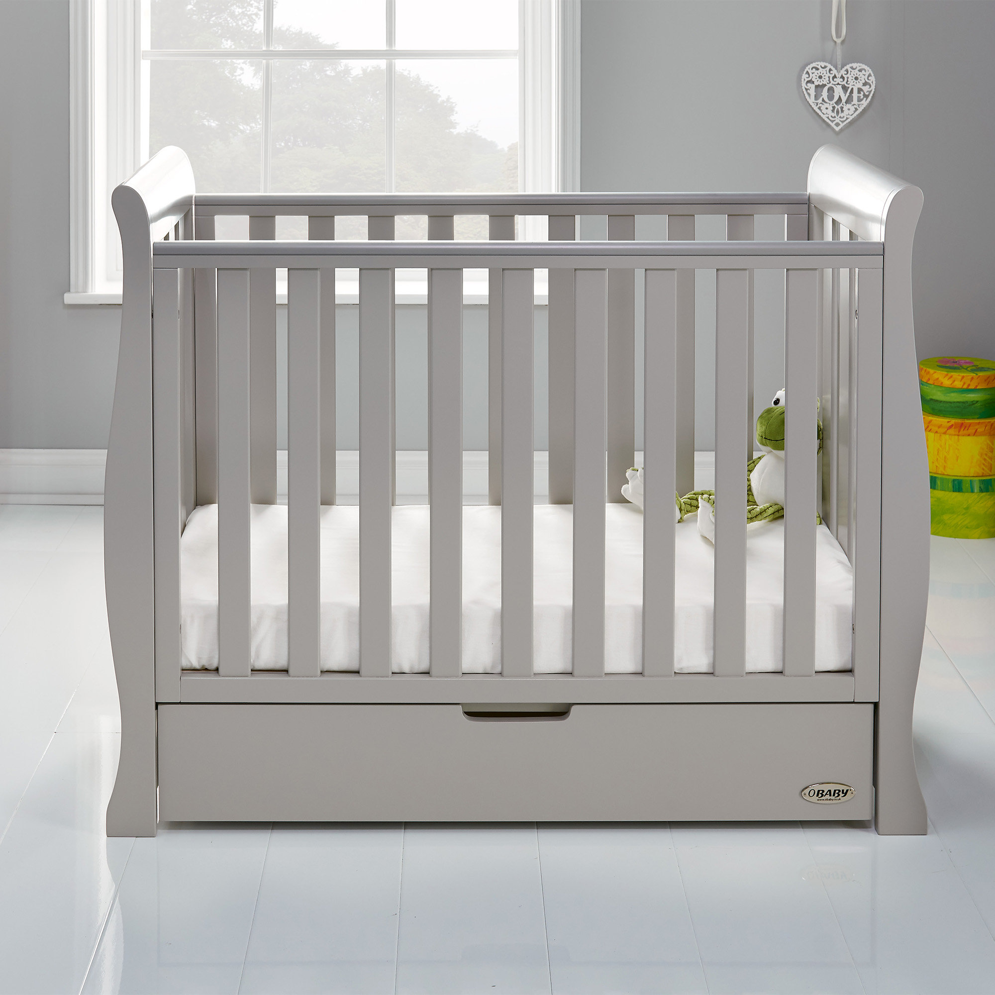 rafferty compact cot grey