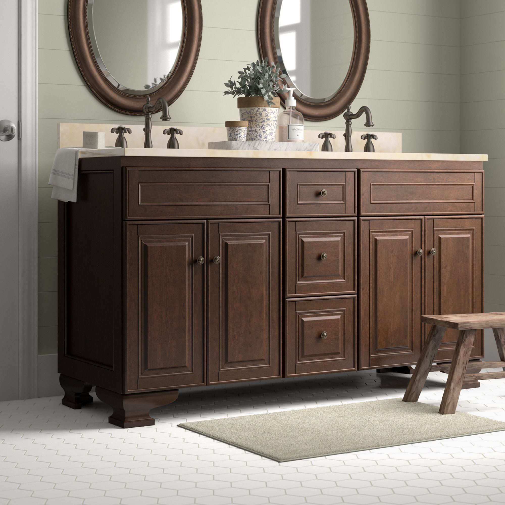 Birch Lane Heritage Bayside 60 Double Bathroom Vanity Base Only Birch Lane Heritage Bayside 60 Double Bathroom Vanity Base Only Reviews Wayfair