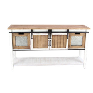 Go to store & view more images Evesham Louvered and Slatted 2 Door Accent Cabinet by August Grove