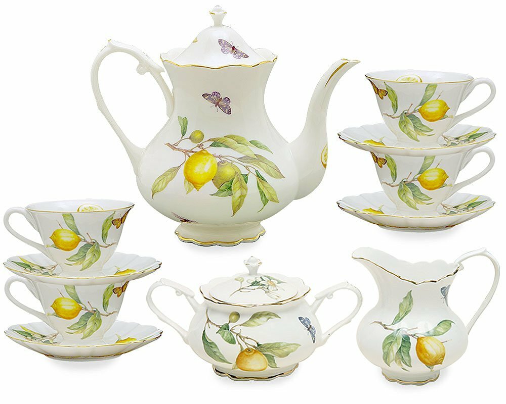11 Piece Porcelain Tea Set