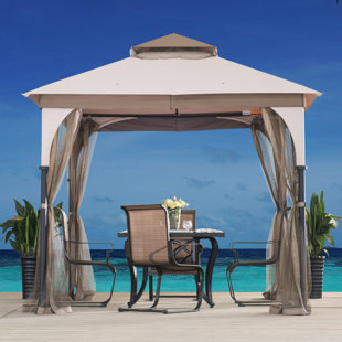 Gazebos You Ll Love Wayfair Manilla 8 Ft W X D Steel Patio Gazebo