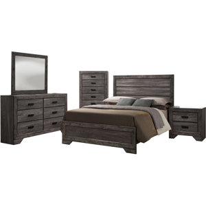 Raven Panel 5 Piece Bedroom Set