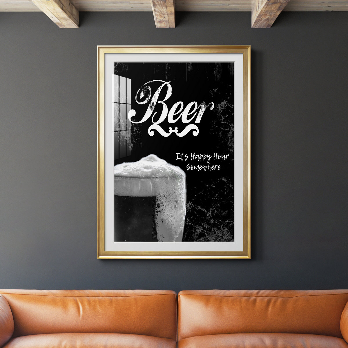 Trinx Beer Picture Frame Textual Art Wayfair