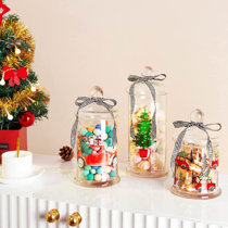Details about   Christmas Santa Small Stoneware Canister 