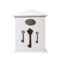 perfeclan Wooden Key Storage Box Holder Cabinet Organizer Home Decorations A