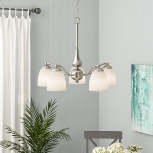 Go to store & view more images Rockford 5-Light Shaded Chandelier by Beachcrest Home