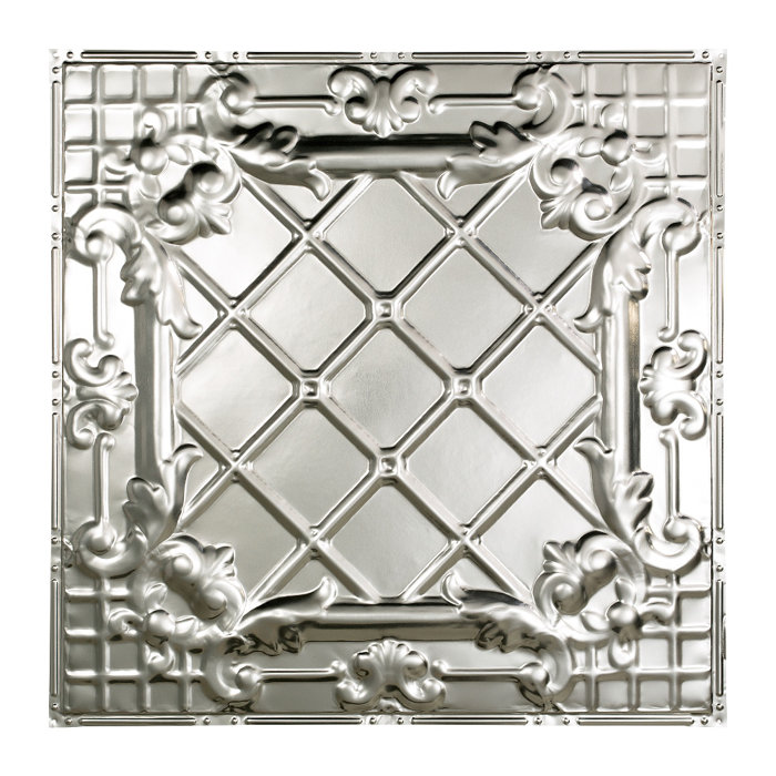 Greatlakestin Toledo 2 Ft X 2 Ft Nail Up Ceiling Tile In Clear