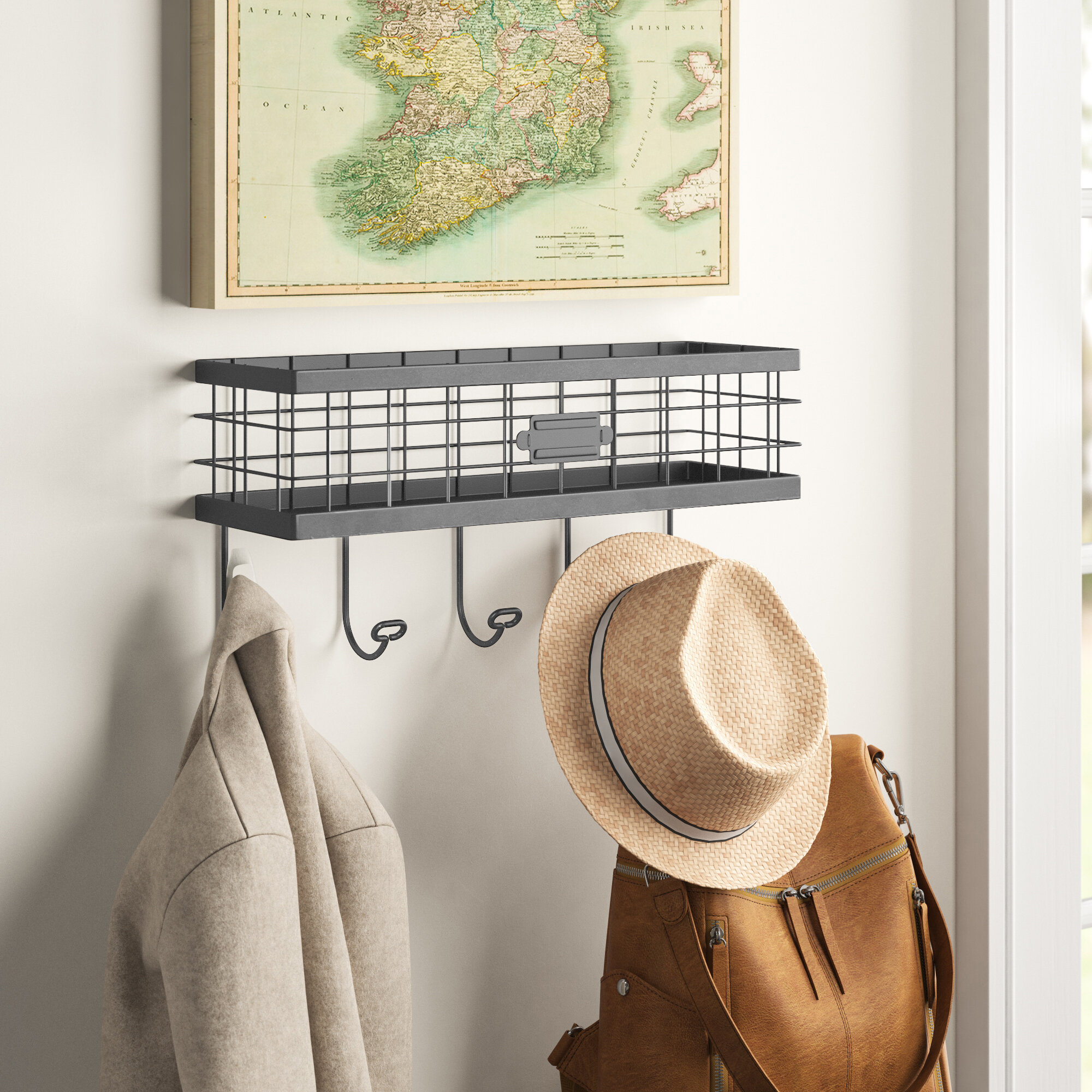 wall mounted coat stand